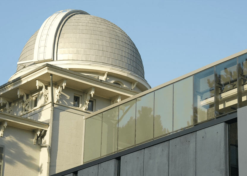 The new addition on the Detroit Observatory building